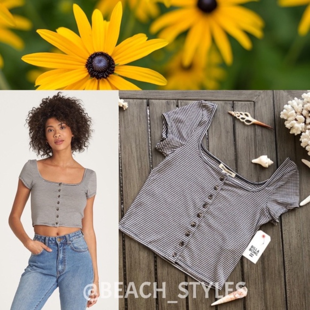🌴🌼BILLABONG- RIGHT NOW CROP TOP🌼🌴